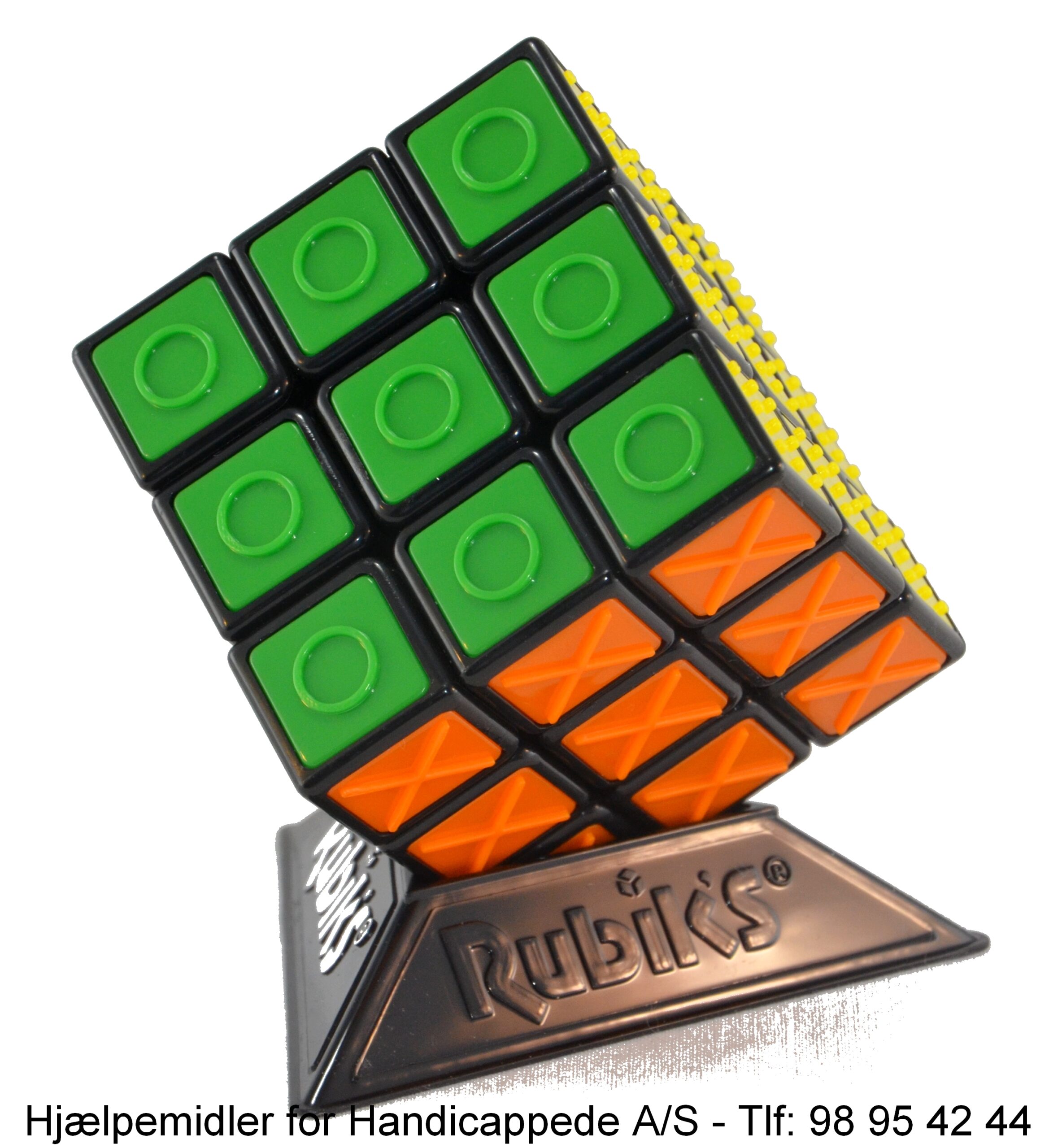 Rubiks terning med taktil afmærkning