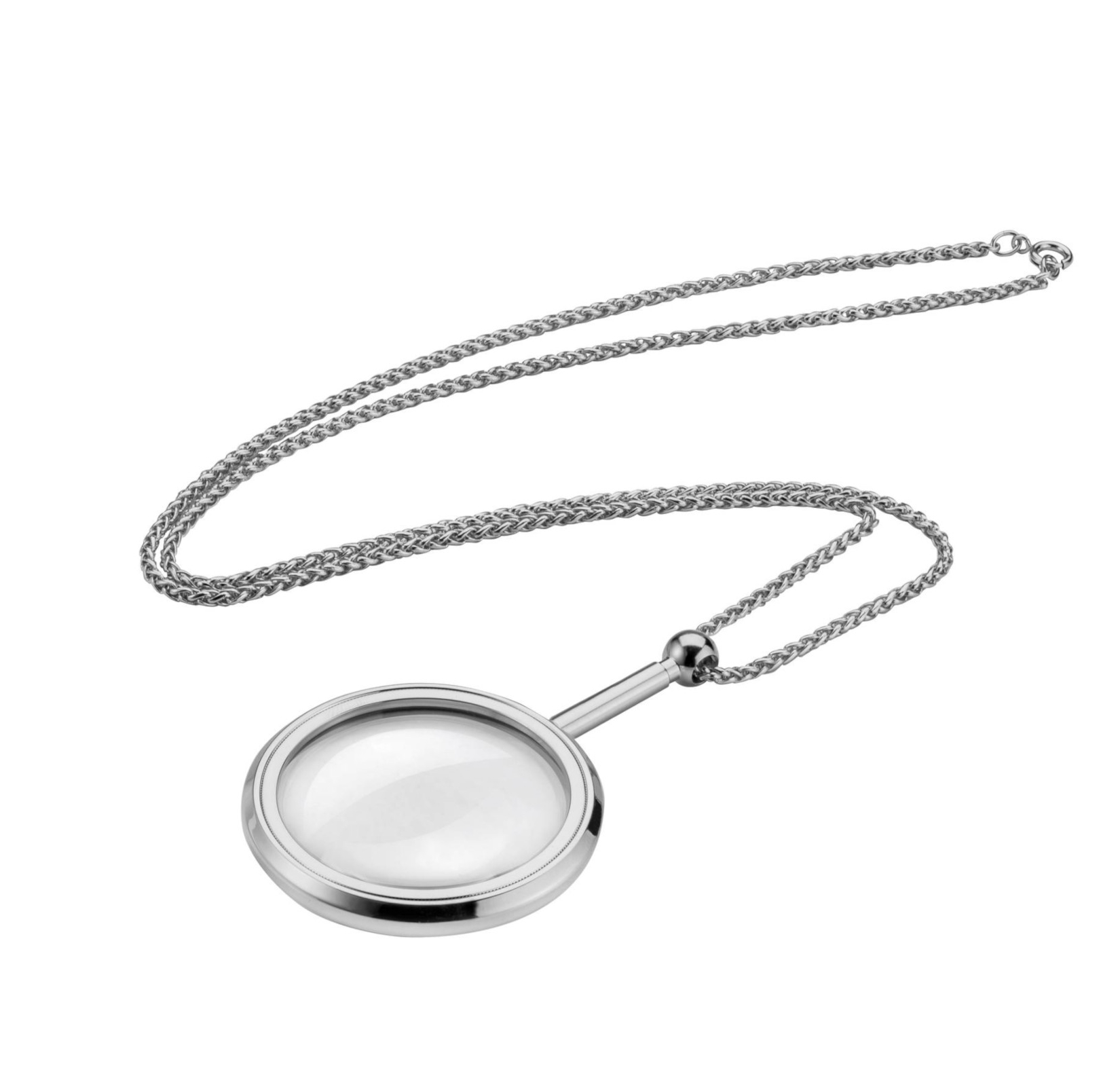 Smykkelup sølvfarvet