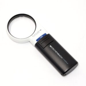 Mobilux håndholdt LED lup 3x /12dpt - rund linse Ø60 mm