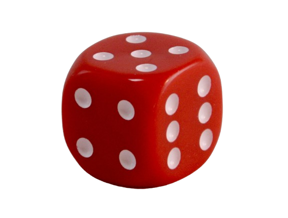 Svagsynsterning rød m/hvide øjne 22 x 22 mm