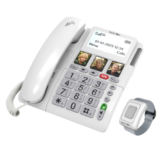 Beafon forstærkertelefon til SIM kort - dansk sprog